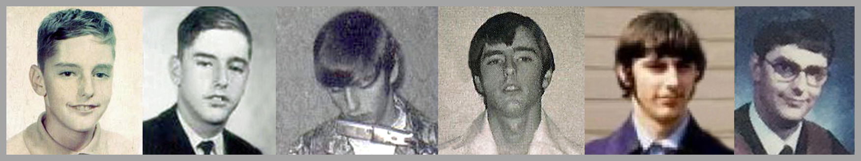 Collage of childhood pictures of me